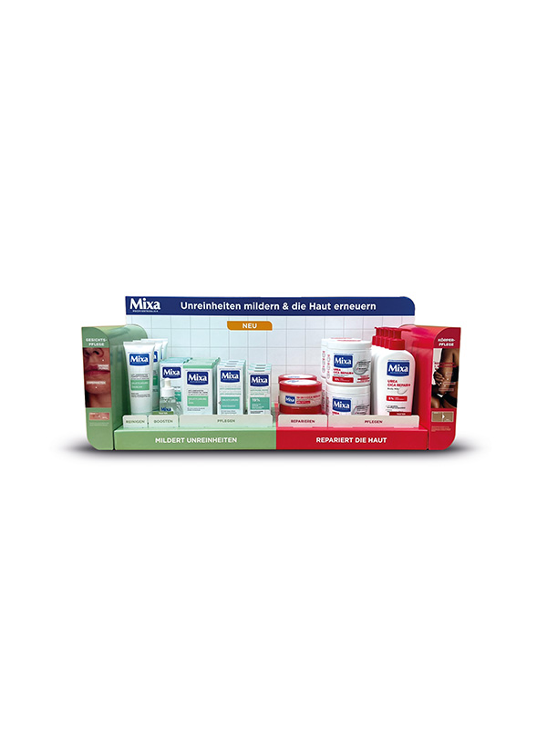 Mixa product range display